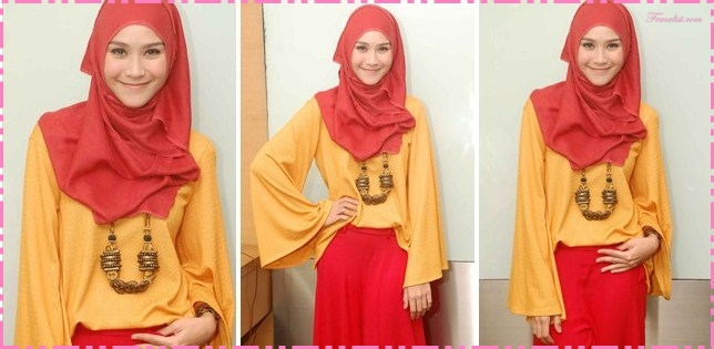 11 Busana Muslim Wanita ala Artis Model Baju Muslim Terbaru 
