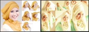 Kumpulan Tutorial Hijab Segi Empat Terbaru 2014 0
