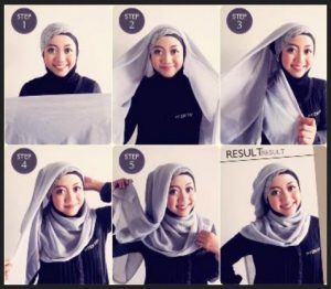 Kumpulan Tutorial Hijab Segi Empat Terbaru 2014 3