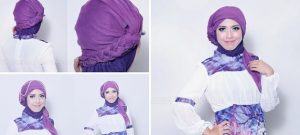 Kumpulan Tutorial Hijab Segi Empat Terbaru 2014 7