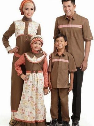 Contoh Model Baju Muslim Lebaran Idul Fitri Terbaru 10 - Keluarga Kompak