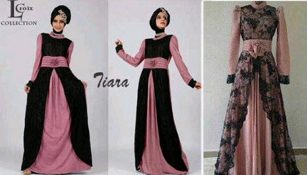 10 Contoh Model Desain  Baju  Muslim  Brokat Terbaru  2021 