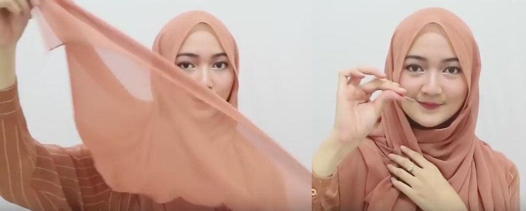 Model jilbab pasmina simpel dan cepat - 6 dan 7