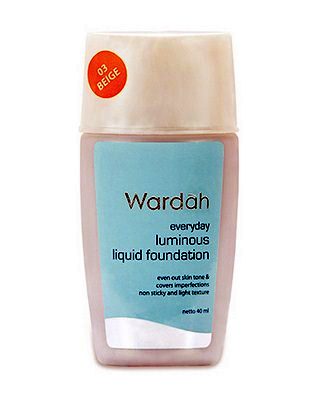 Wardah Foundation 5 - Everyday Luminous Liquid Foundation 03 Beige